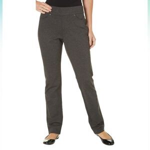 New!  Gloria Vanderbilt Pull on Slimming Pant Pants Grey Women Size Small
